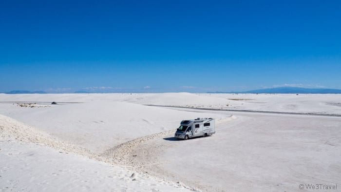 RV in White Sands National Monument