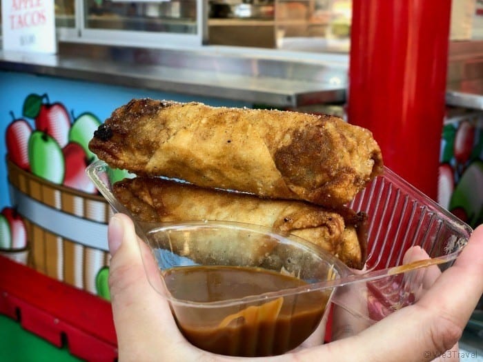 Iowa state fair apple egg rolls