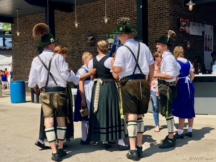 Germanfest people dressed up