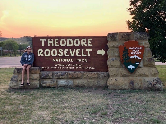 Theodore Roosevelt National Park sign