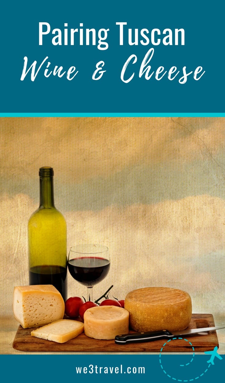 Tuscan wine and cheese