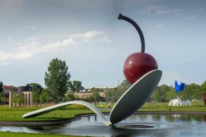 Walker Sculpture Gardens Spoon and Cherry