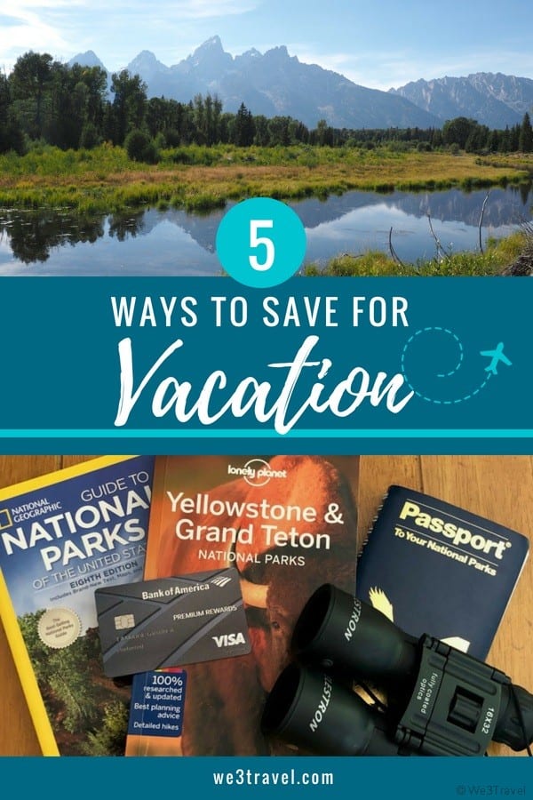 5 Ways to Save for Family Vacation with tips on affording travel and saving throughout the year for your next big trip. #familytravel #budgettravel #sponsored
