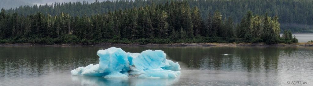 Iceberg on Norwegian Bliss Alaskan cruise