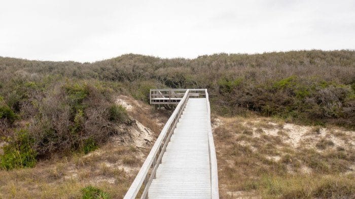 South Dunes beach park boardwalk