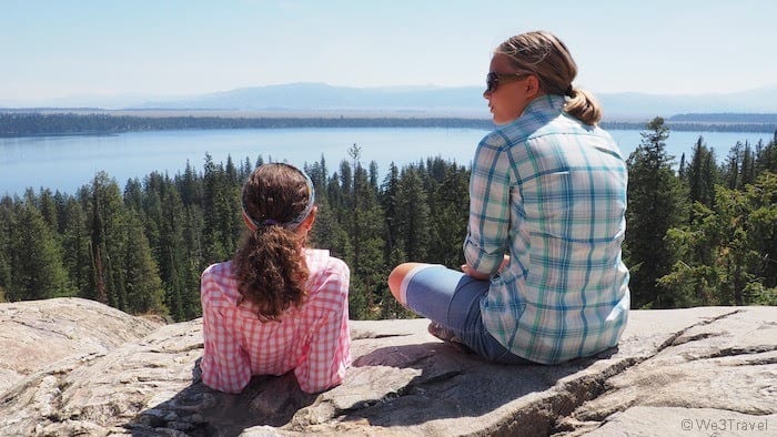 Overlooking Jenny Lake in Grand Teton national park