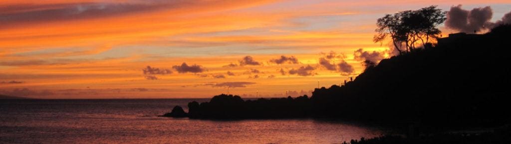 Hawaiian sunset on Maui