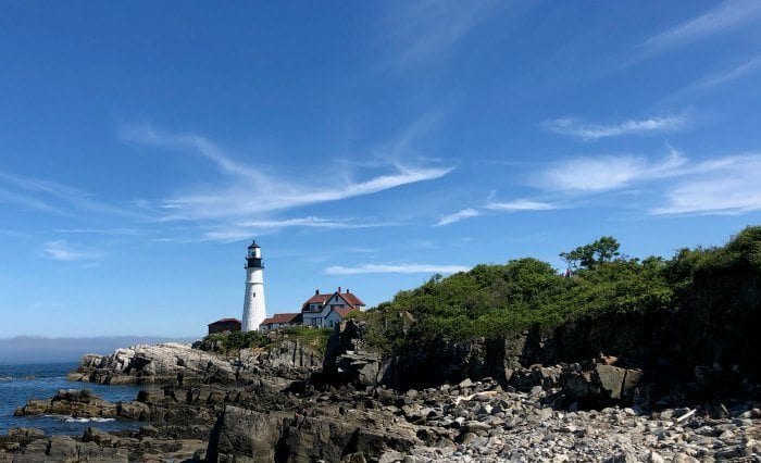 Portland Head Light rocks