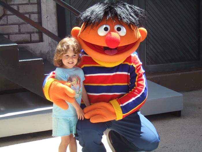 Ernie at Sesame Place