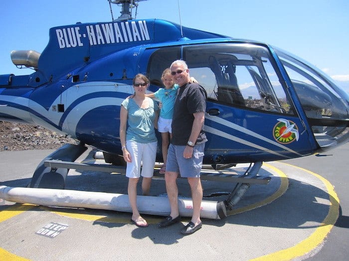 Blue Hawaiian helicopter