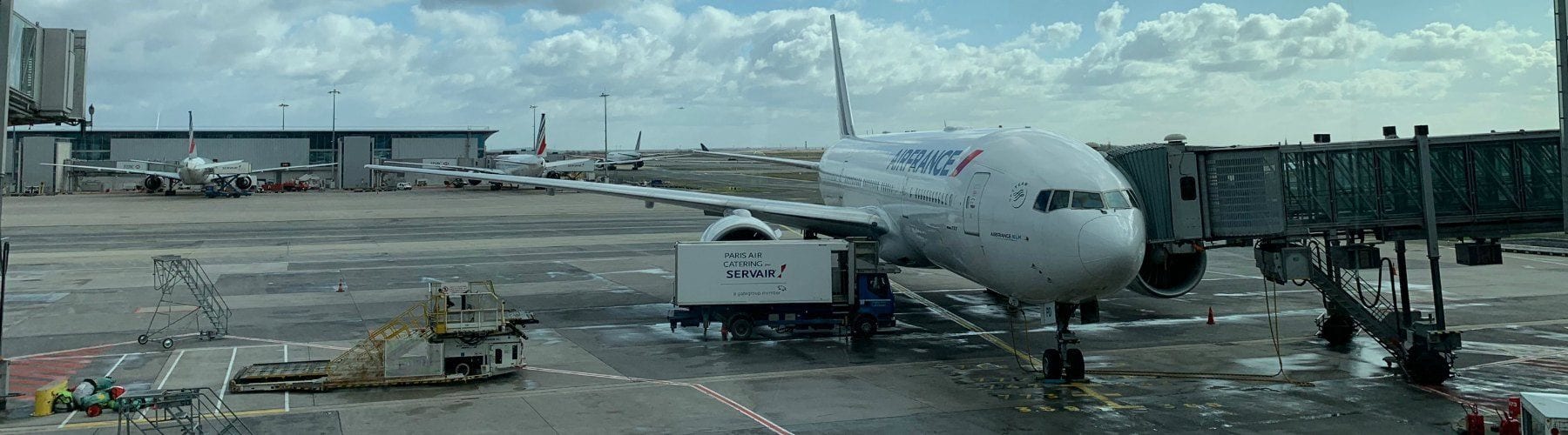 Air France plane at Charles De Gaulle airport in Paris