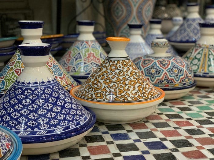 Tagines in the pottery quarter of Fes