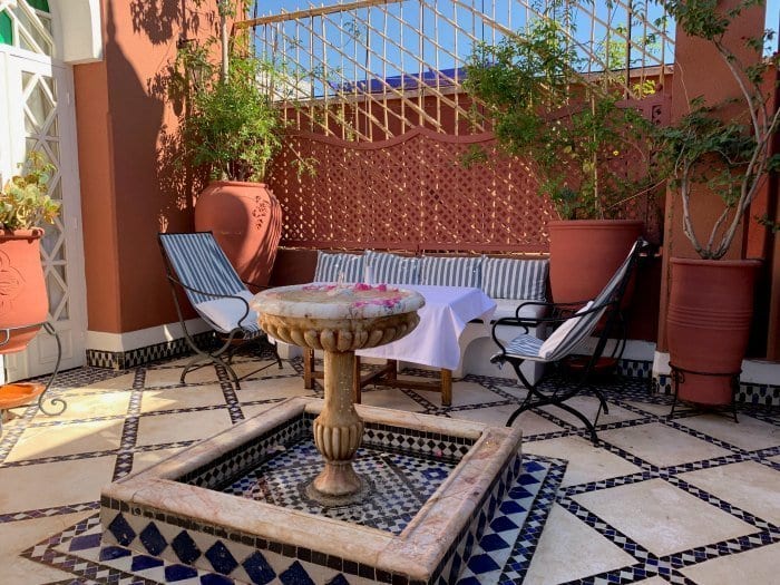 Riad Kaiss private rooftop terrace