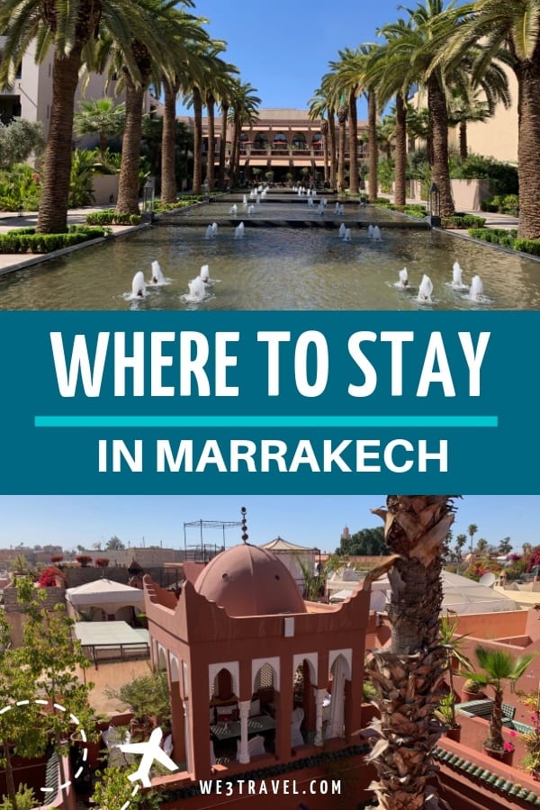 Where to stay in Marrakech -- resort hotel or a riad? Find out the pros and cons and recommendations for travel to Marrakech Morocco. #marrakech #morocco