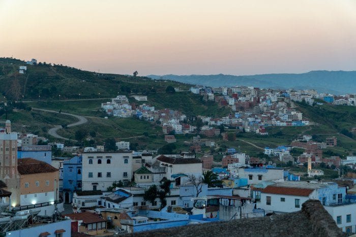 Chefchaouen at sunrise