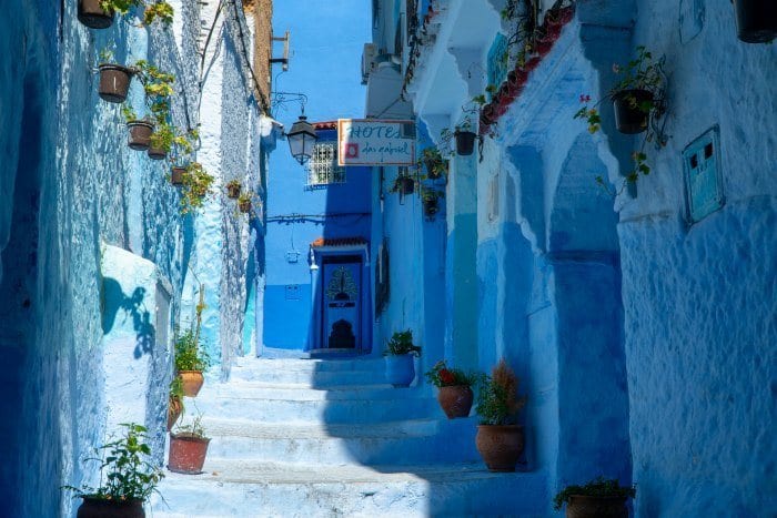 Chefchaouen hotel street