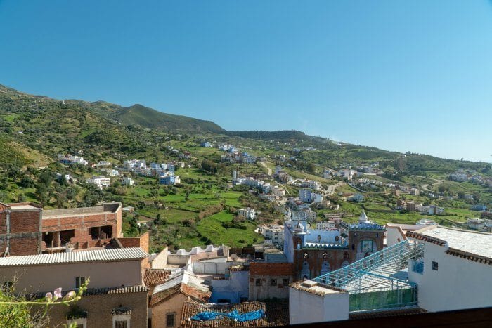 View from the Chefchaouen kasbah