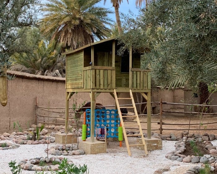 L'Ma Lodge treehouse and playground