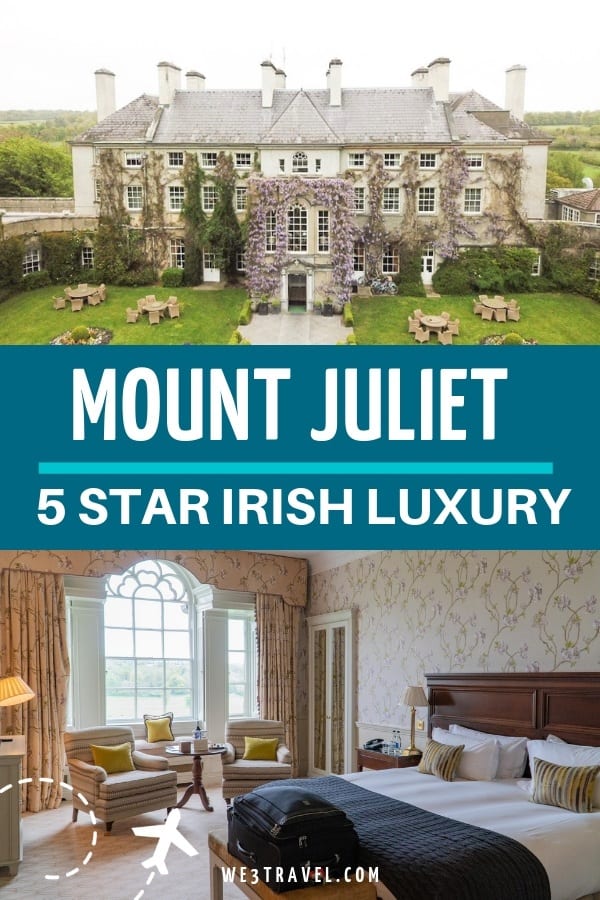 If you are looking for a castle stay or to stay at a country estate in Ireland, then put Mount Juliet Estate near Kilkenny on your list. This luxury hotel ticks all the boxes for family or couple travel. #ireland #luxuryhotel