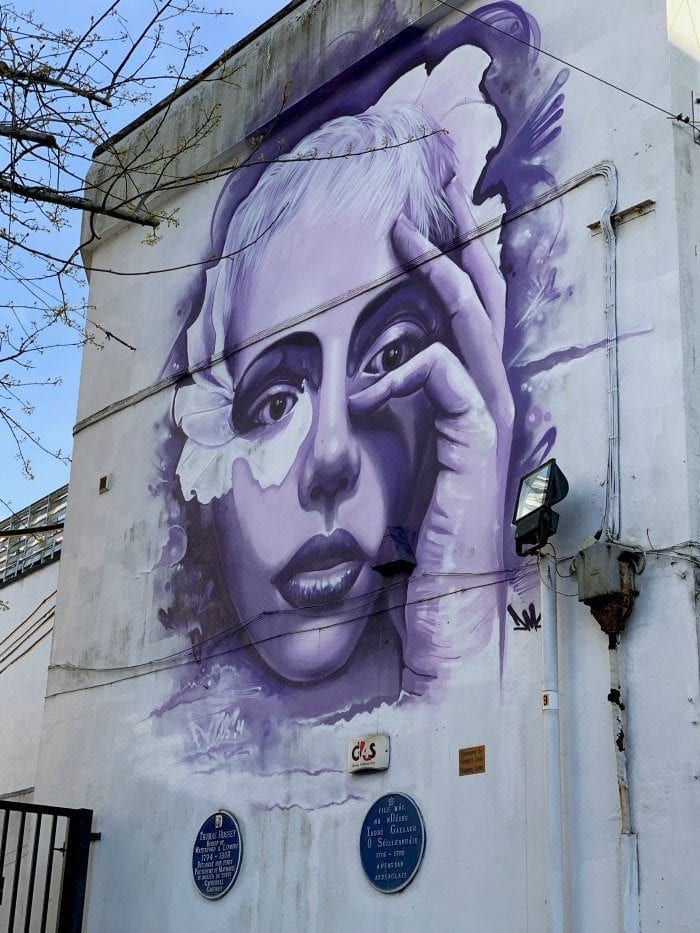 Waterford purple street mural
