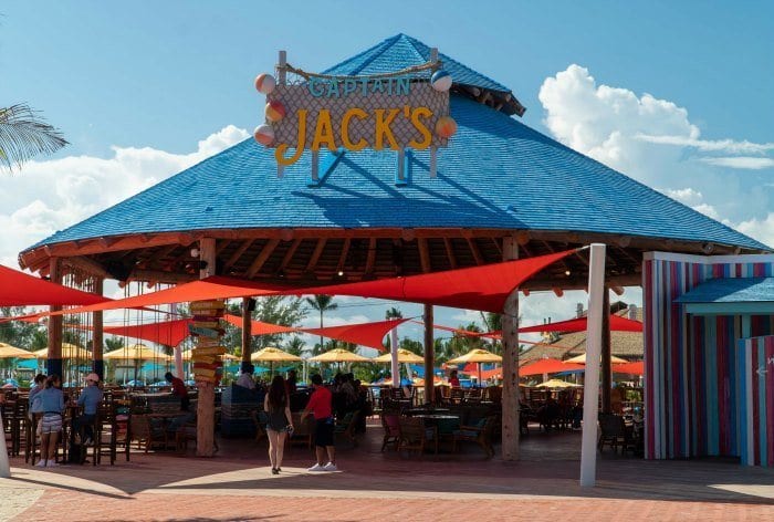 Captain Jack's bar on CocoCay