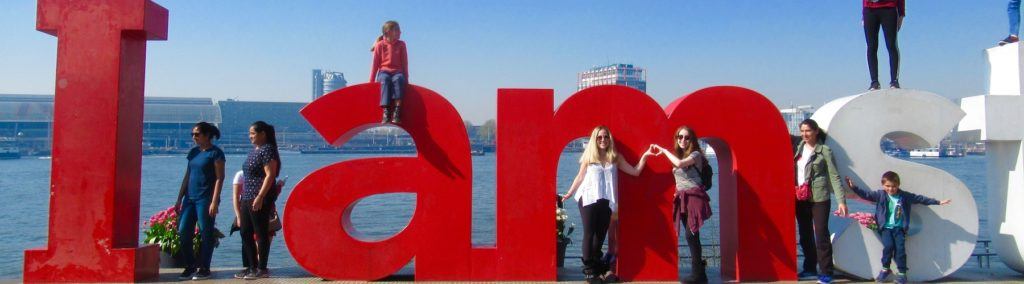 Amsterdam sign with Teens
