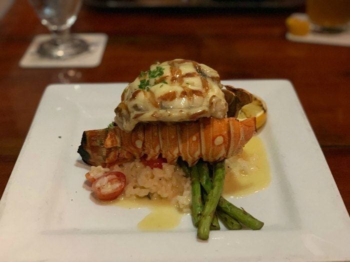 Caribbean lobster tail at First Flight in Key West