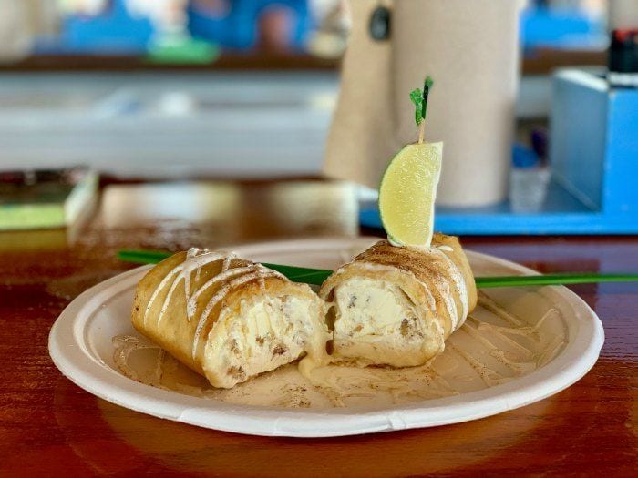 Burdine's fried key lime pie