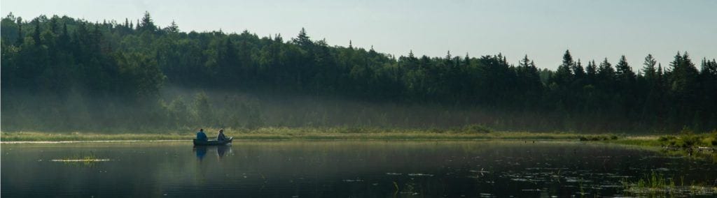 Canoeing on Roach Pond