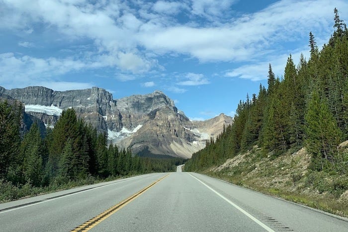Driving the Icefields Parkway