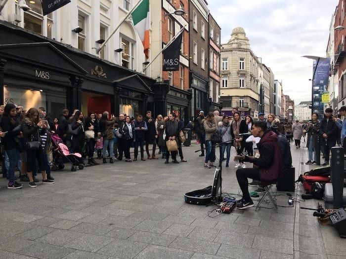 Street performers on Grafton Street