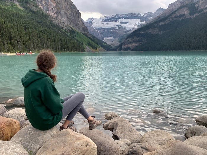 Hannah at Lake Louise