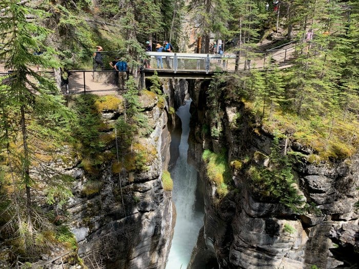 Bridge over Maligne Canyon