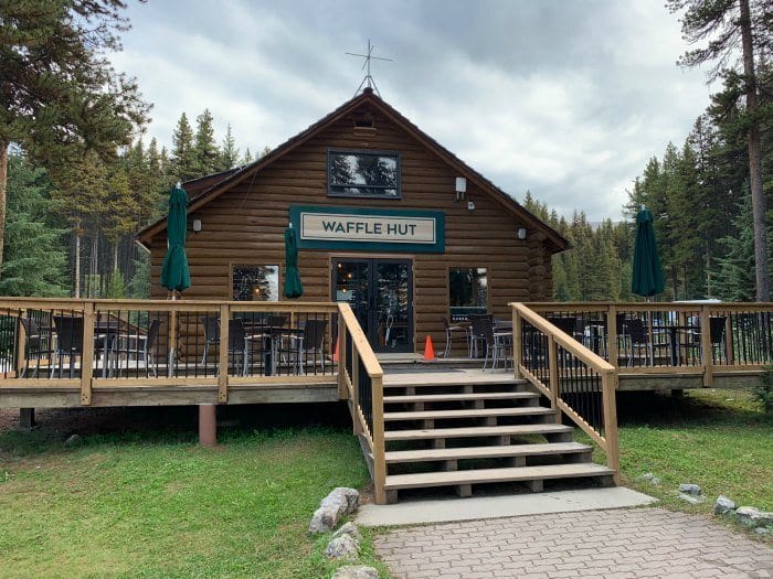 Waffle Hut at Maligne Lake