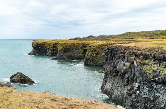 Arnarstapi cliffs on the Snaefellsnes peninsula in Iceland