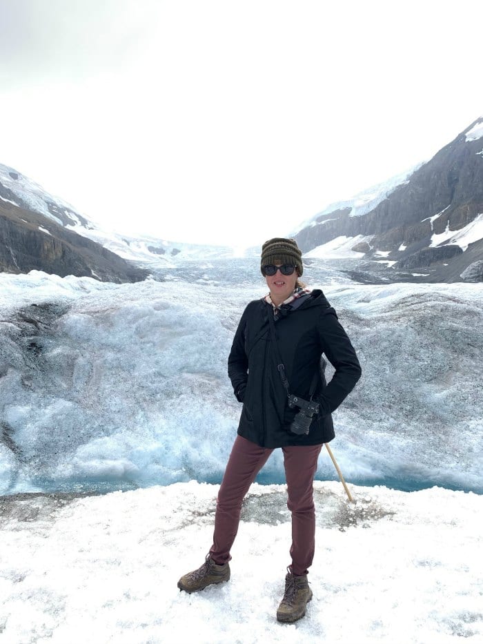 Tamara on the Athabasca Glacier
