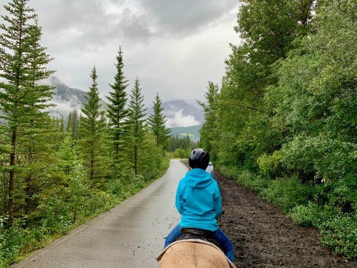 Horseback riding in Banff
