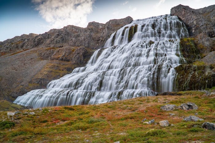 Dynjandi waterfall top