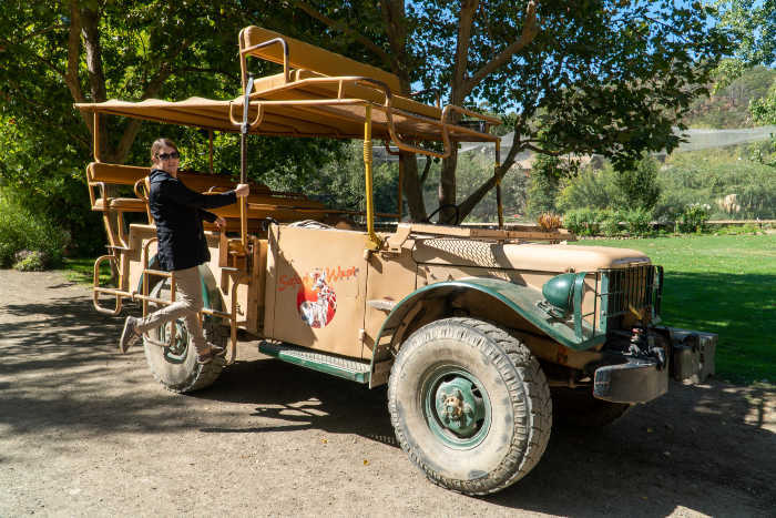 Safari West tour truck