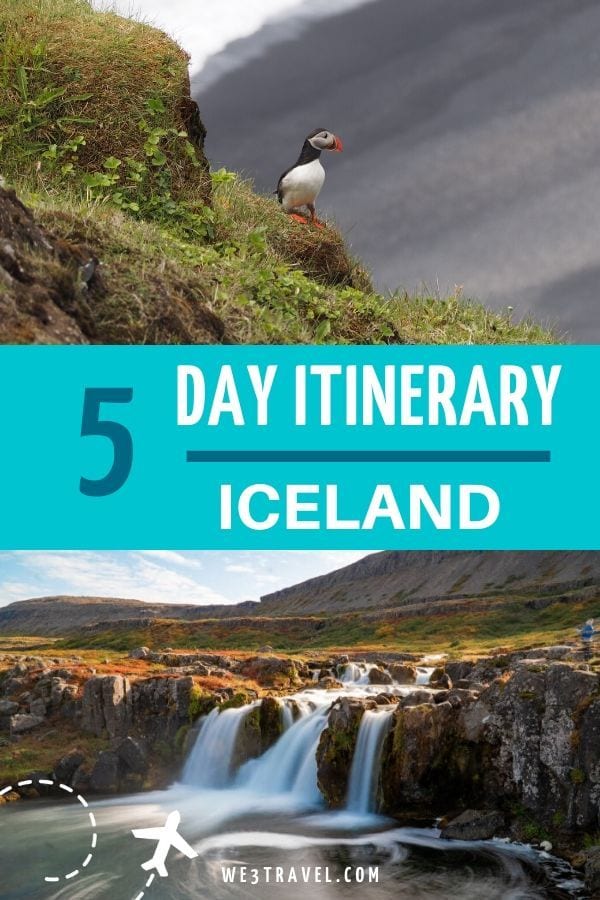 5 day Iceland itinerary puffins and waterfalls