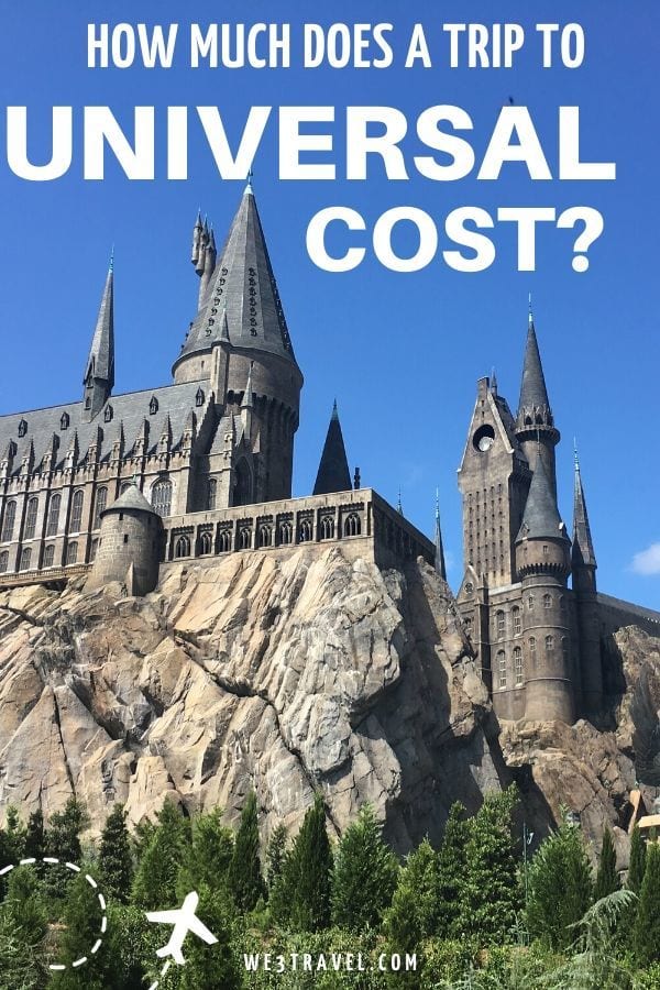 How much does a trip to Universal cost? Hogwarts castle