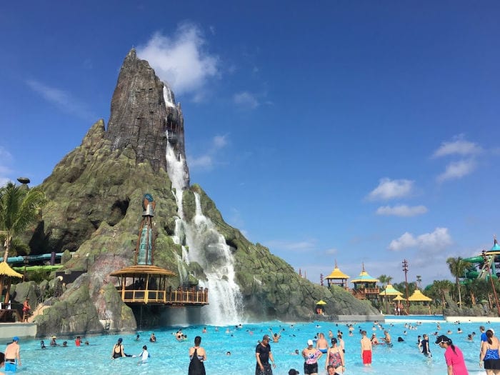 Waturi beach wave pool at Volcano Bay