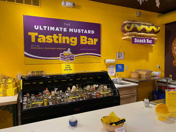 National Mustard Museum tasting bar