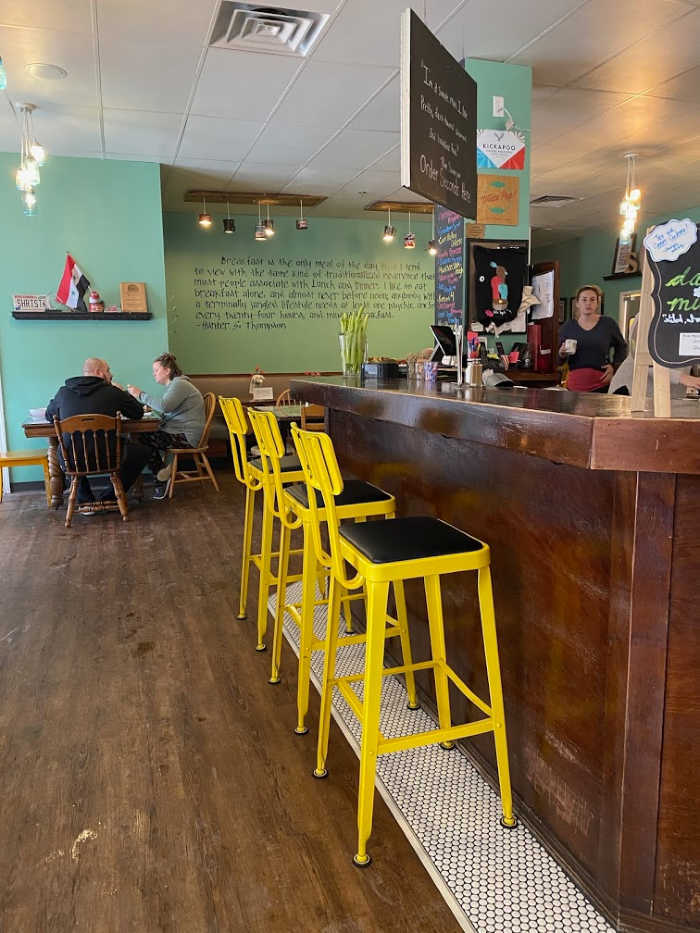 Counter seating at the Short Stack Eatery in Madison