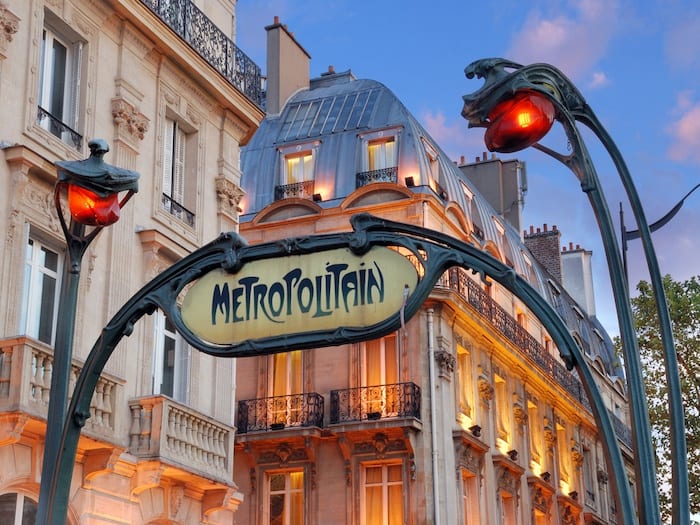 Paris Metro entrance