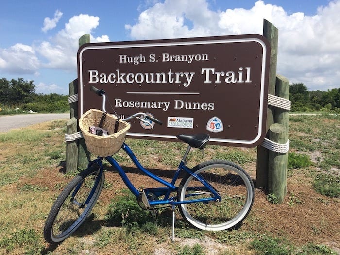 Backcountry bike trail