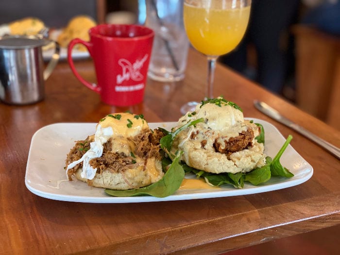 Ruby Slipper eggs benedict