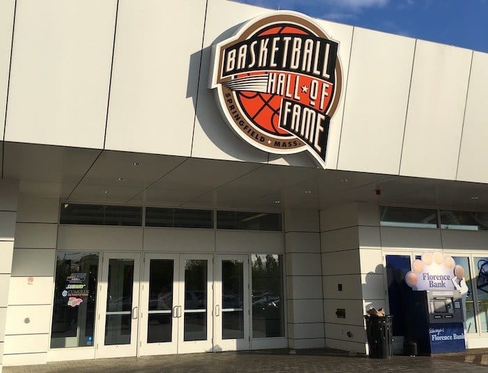 Basketball hall of game entrance