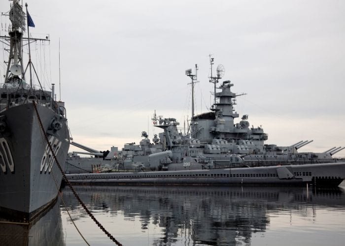 Ships at Battleship Cove