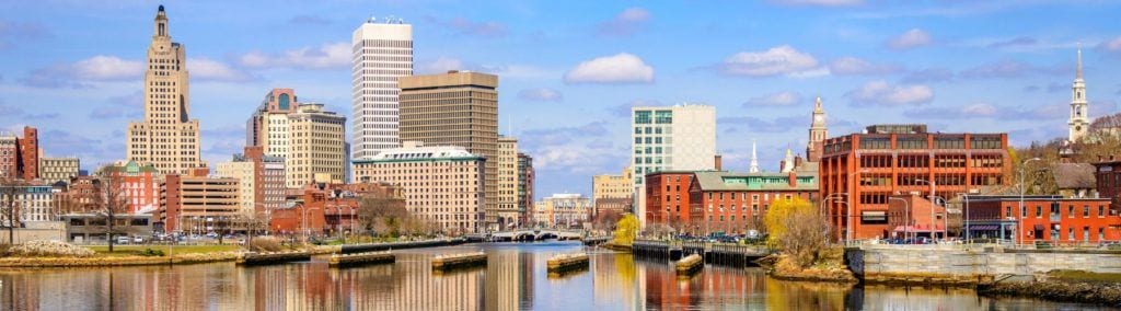 Providence skyline from the river